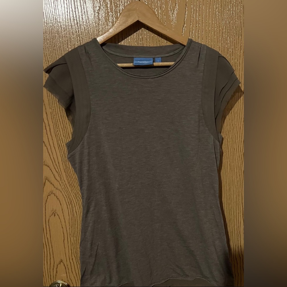 SimplyVera Vera Wang Sleeveless Brown Top Large
